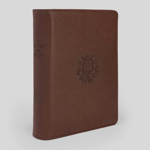 The Liturgy of the Hours, Second Edition - Leatherette Cover (Zipper) - Brown - Gerken's Religious Supplies