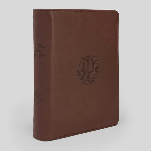 The Liturgy of the Hours, Second Edition - Leatherette Cover (Zipper) - Large Print - Brown - Gerken's Religious Supplies
