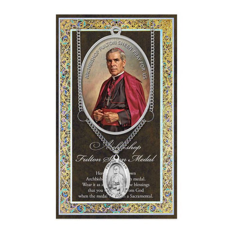 Blessed Fulton Sheen Biography Pamphlet & Medal - Gerken's Religious Supplies