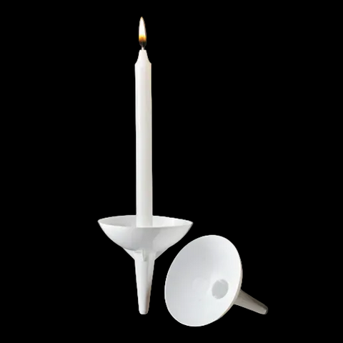 Plastic Candle Holder - Box of 100 - Gerken's Religious Supplies