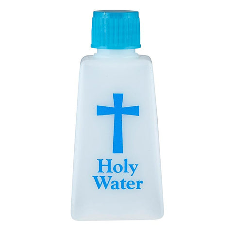 Blue Cross Holy Water Bottle -  1 oz.   - Gerken's Religious Supplies