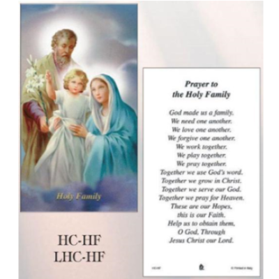 Holy Family Paper Holy Cards - Box of 100