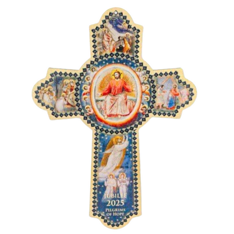 2026 Jubilee Cross-Blue 6"  - Gerken's Religious Supplies