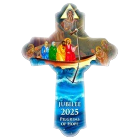 2025 Jubilee Cross-Water 15.5" - Gerken's Religious Supplies