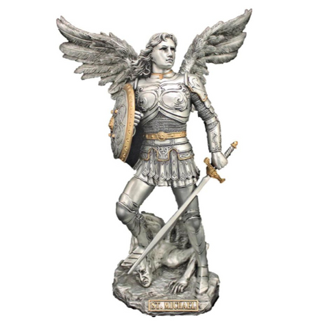 Archangel Michael in Pewter Style 9"