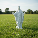 Blessing Sacred Heart of Jesus Outdoor Statue with Granite Finish, 24"