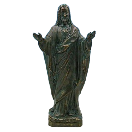 Blessing Sacred Heart of Jesus Outdoor Statue with Bronze Finish, 24"