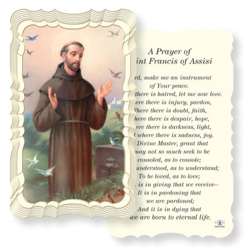 Saint Francis of Assisi Holy Card