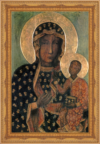 Our Lady of Czestochowa Framed Image 16" x 19" - Gerken's Religious Supplies