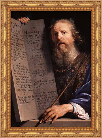 Moses Framed Image 16" x 19" - Gerken's Religious Supplies