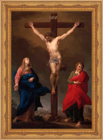 The Crucifixion Framed Image 16" x 19" - Gerken's Religious Supplies