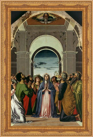 Pentecost Framed Image 16" x 19" - Gerken's Religious Supplies