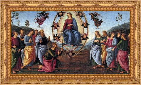 The Assumption of the Virgin Framed Image 16" x 19" - Gerken's Religious Supplies