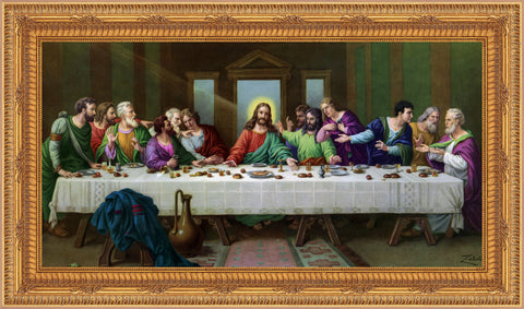 The Last Supper Framed Image 16" x 19" - Gerken's Religious Supplies