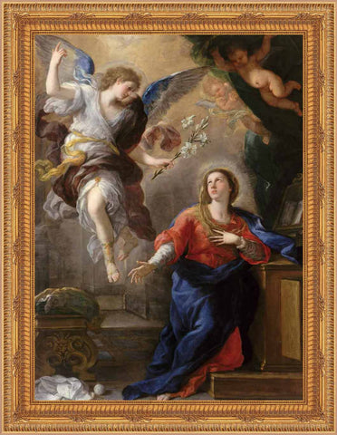 The Annunciation Framed Image 16" x 19" - Gerken's Religious Supplies
