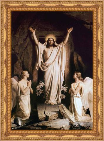 The Resurrection Framed Image 16" x 19" - Gerken's Religious Supplies