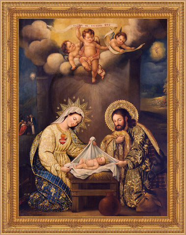 Holy Family Framed Image 16" x 19" - Gerken's Religious Supplies