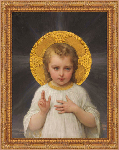 Child Jesus Framed Image 16" x 19" - Gerken's Religious Supplies