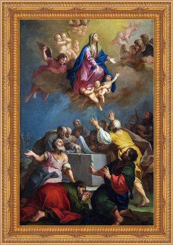 Assumption of the Virgin Framed Image 16" x 19" - Gerken's Religious Supplies