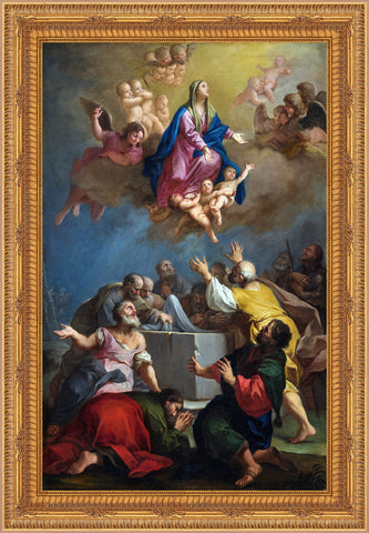 Assumption of the Virgin  Framed Image 16" x 19" - Gerken's Religious Supplies