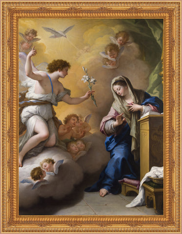 The Annunciation Framed Image 16" x 19" - Gerken's Religious Supplies