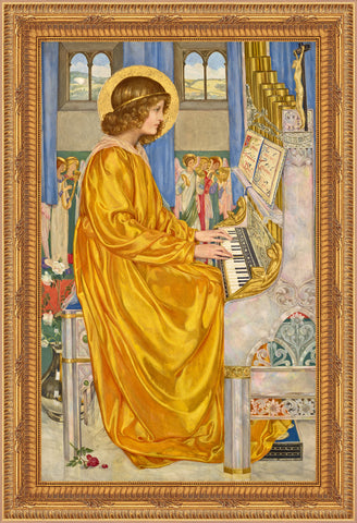 Saint Cecilia Framed Image 16" x 19" - Gerken's Religious Supplies