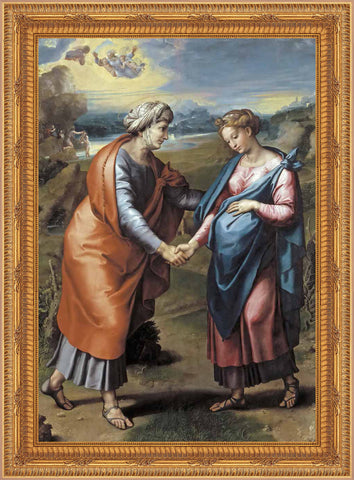 The Visitation Framed Image 16" x 19" - Gerken's Religious Supplies