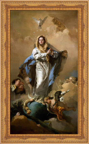 Immaculate Conception Framed Image 16" x 19" - Gerken's Religious Supplies