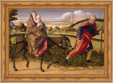 Flight into Egypt Framed Image 16" x 19" - Gerken's Religious Supplies