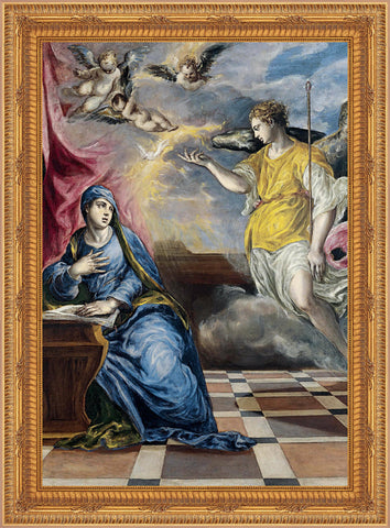 The Annunciation Framed Image 16" x 19" - Gerken's Religious Supplies