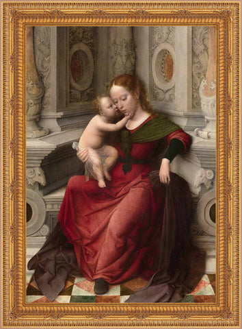 Madonna and Child Framed Image 16" x 19" - Gerken's Religious Supplies