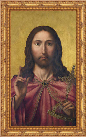 Christ the Redeemer Framed Image 16" x 19" - Gerken's Religious Supplies