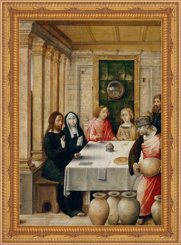 The Wedding at Cana Framed Image 16" x 19" - Gerken's Religious Supplies