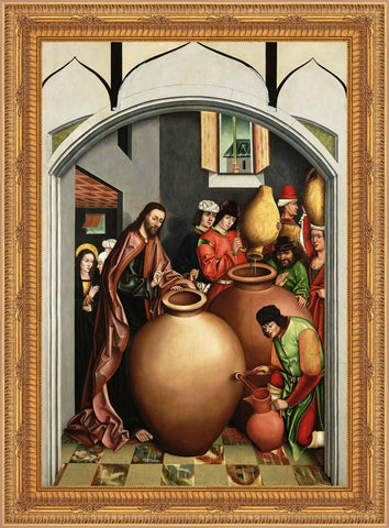 The Wedding at Cana Framed Image 16" x 19" - Gerken's Religious Supplies