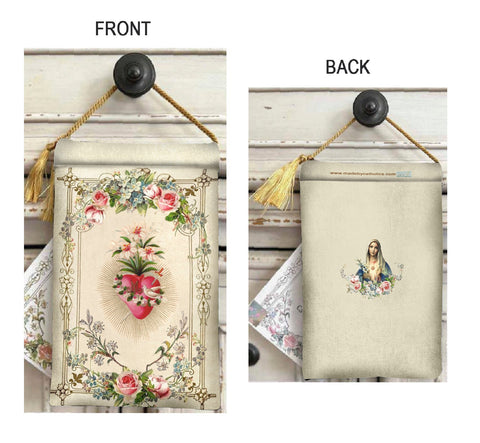 Sacred Heart of Mary & Holy Spirit Pouch