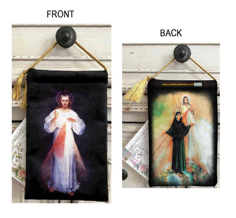 St Faustina Divine Mercy Pouch