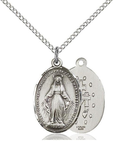 Miraculous Sterling Silver Pendant - Gerken's Religious Supplies