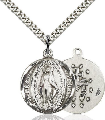 Miraculous Sterling Silver Pendant - Gerken's Religious Supplies