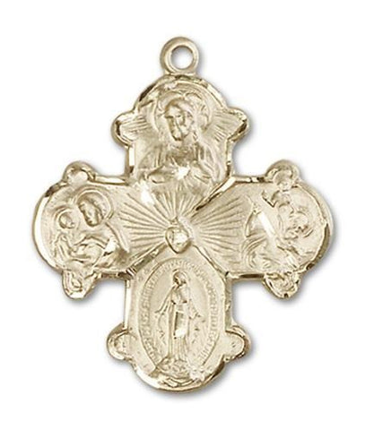 4-Way Gold Filled Medal - Gerken's Religious Supplies