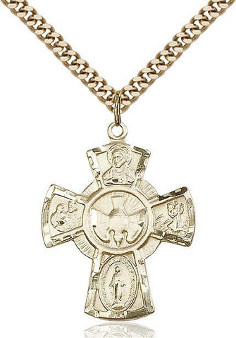 5-Way Gold Filled Pendant - Gerken's Religious Supplies