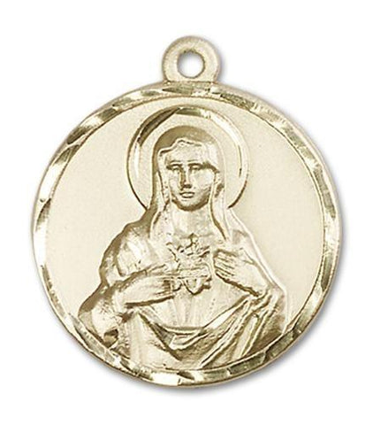 Immaculate Heart of Mary 14kt Gold Medal - Gerken's Religious Supplies