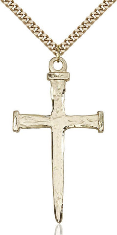 Nail Cross Gold Filled Pendant - Gerken's Religious Supplies