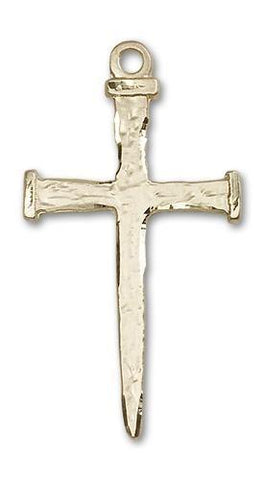 Nail Cross 14kt Gold Medal - Gerken's Religious Supplies