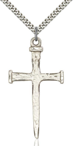 Nail Cross Sterling Silver Pendant - Gerken's Religious Supplies