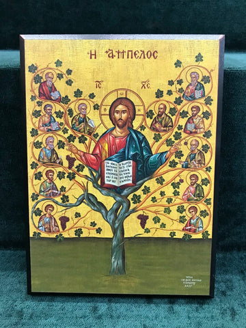 Christ the Vineyard Icon - Medium - Gerken's Religious Supplies