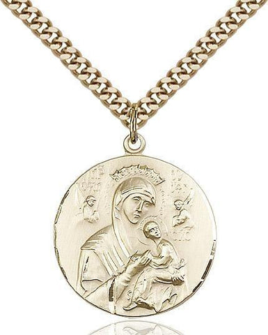 Our Lady of Perpetual Help Gold Filled Pendant - Gerken's Religious Supplies