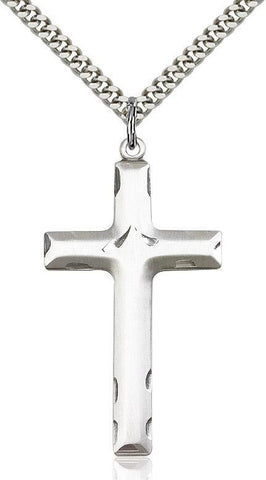 Plain Cross Sterling Silver Pendant - Gerken's Religious Supplies