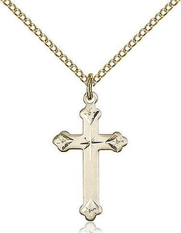 Plain Cross Gold Filled Pendant - Gerken's Religious Supplies