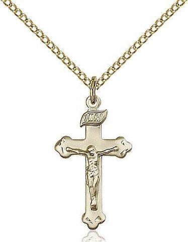 Crucifix Gold Filled Pendant - Gerken's Religious Supplies