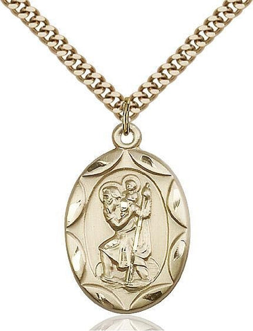 St. Christopher Gold Filled Pendant - Gerken's Religious Supplies